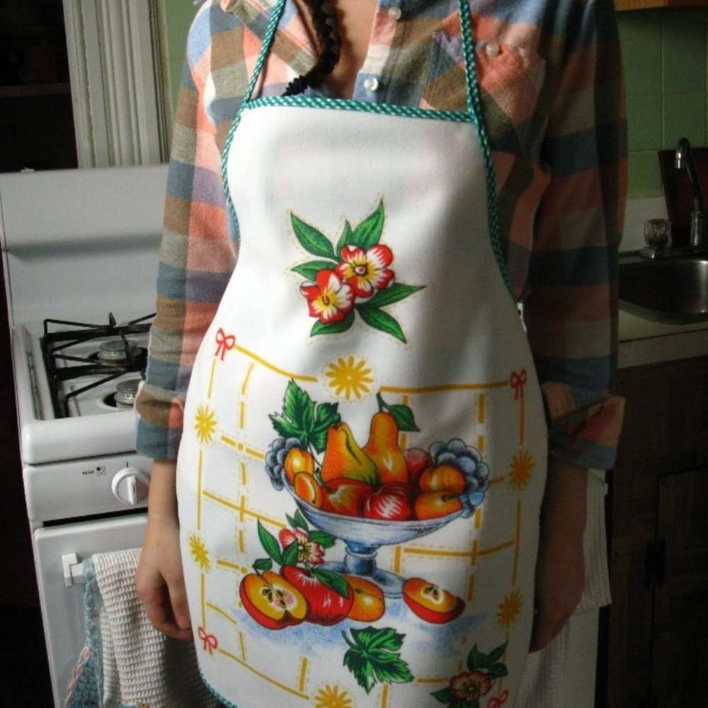 Colorful Fruit Bowl Women's Apron WATERPROOF